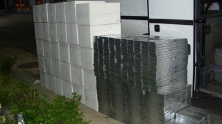 910 000 къса контрабандни цигари откриха на ГКПП-Кулата