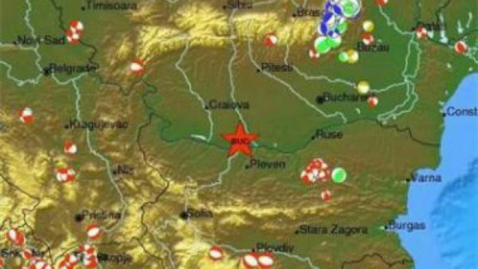 Земетресение усетено в Северна България, епицентърът – в Румъния