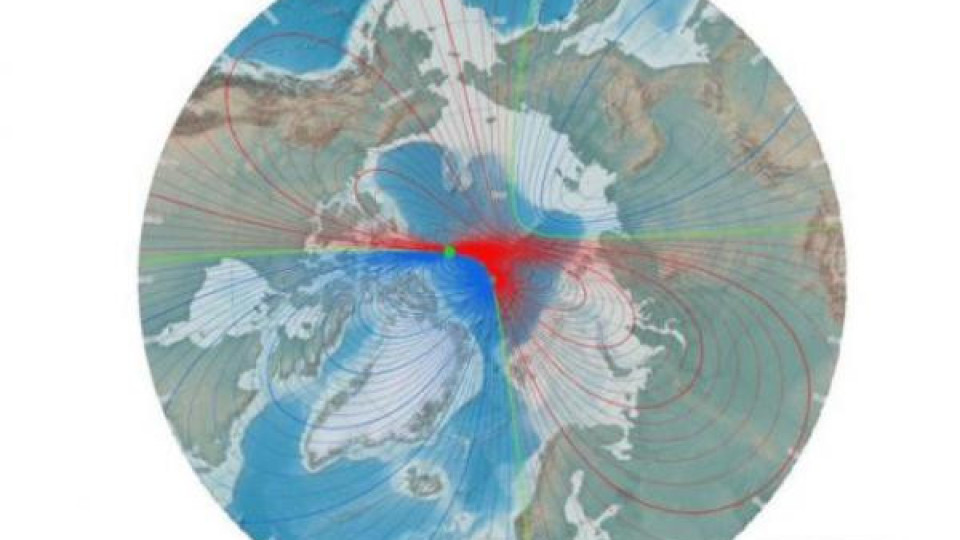 Рекорд! Северният магнитен полюс се измества изключително бързо