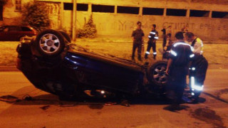 Тежка катастрофа с преобърнати автомобили на Околовръстния път в София