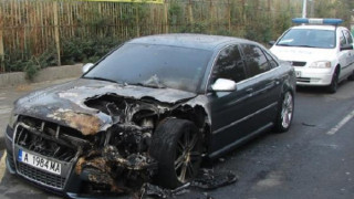 Запаленото Audi A8 е на заместника на Димитър Желязков - Очите