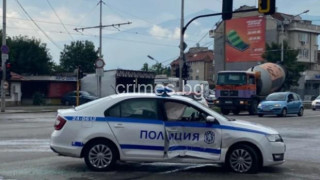 Отново екшън, като на филм: Гонка с полицията и катастрофа в Пловдив