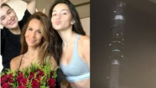 Прихванаха иранска ракета пред вкъщи: И. Бакалова с 2-те деца от Дубай