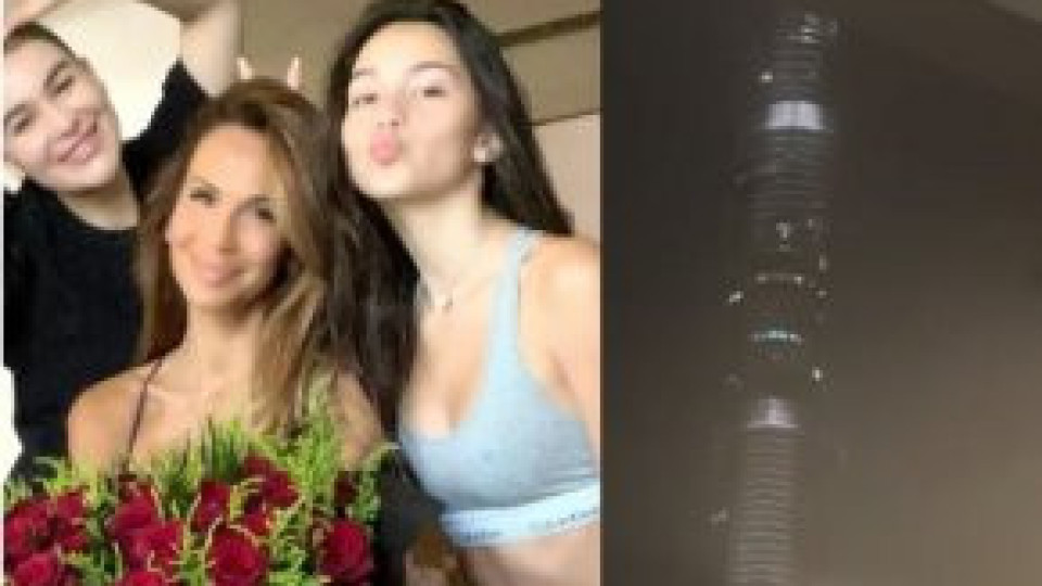 Прихванаха иранска ракета пред вкъщи: И. Бакалова с 2-те деца от Дубай