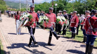 Във военния мемориал в Ново село, Струмишко, Република Северна Македония, беше почетена паметта на загиналите български воини