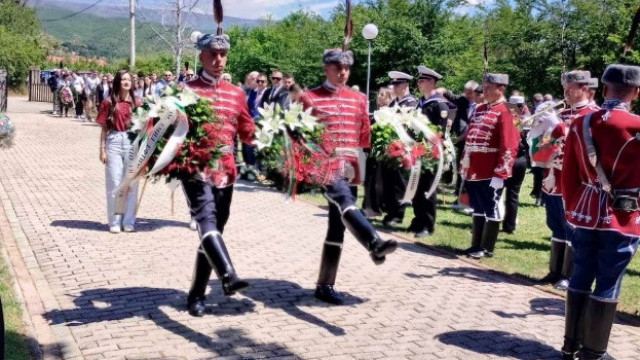 Във военния мемориал в Ново село, Струмишко, Република Северна Македония, беше почетена паметта на загиналите български воини