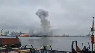 Преди и след експлозията в Констанца: Още пет украински дрона са унищожени в Черно море