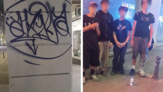 Задържаха още нарушители за рисуване и драскане на обществени места в центъра на София